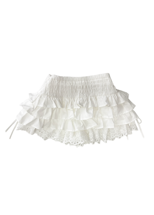 Cotton & Lace Bloomer Skirt